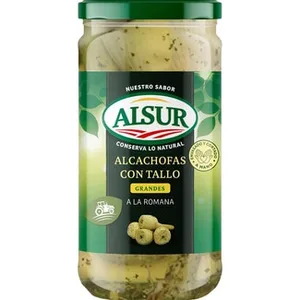 Alcachofas con Tallos Grandes a la Romana 5-7 Piezas Alsur