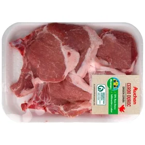 Alcampo Cultivamos LO Bueno Chuletas de Centro de Cerdo Raza Duroc 450 G