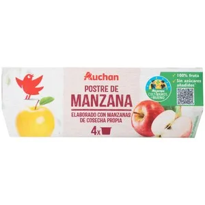 Alcampo Cultivamos LO Bueno Compota de Manzana Pack 4 Uds. X 100 G. 400 G