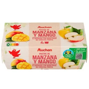 Alcampo Cultivamos LO Bueno Compota de Manzana y Mango Pack 4 Uds. X 100 G. 400 G