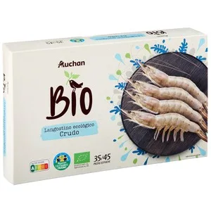 Alcampo Cultivamos LO Bueno Ecológico  Langostino Blanco 35 / 45 Crudo, Ecológico y Ultracongelado  (p.n. 700g) 700 G