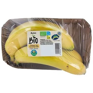 Alcampo Cultivamos LO Bueno Ecológico Plátanos Bio con Indicación Geográfica Protegida, Bandeja 800 G.