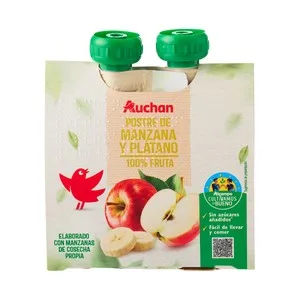 Alcampo Cultivamos LO Bueno Pouch de Manzana y Plátano 2x100 G 200 G