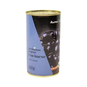 Alcampo Gourmet Aceitunas Negras con Hueso150 G. 190 G
