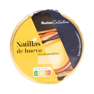 Alcampo Gourmet Natillas con Yema de Huevo y Sabor a Vainilla Alcampo Gourmet 140 G.