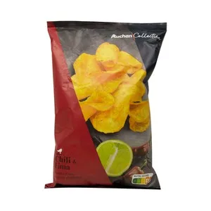 Alcampo Gourmet Patatas Fritas con Sabor a Chili y Lima Alcampo Gourmet 130 G.