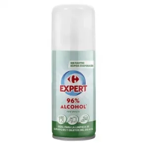 Alcohol 96% Perfumado en Spray Limpiador Superficies Carrefour Expert 100 Ml.