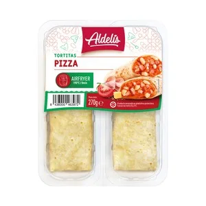 Aldelís Pizza Enrollada, Rellena de Fiambre de Jamón de Pavo, Mozzarella y Queso 2 X 135 G. 270 G