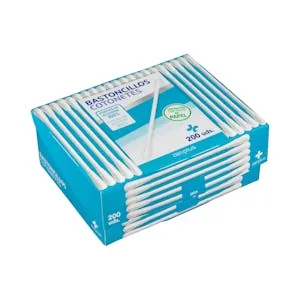 Bastoncillos de Algodón 100% Deliplus 200 UD