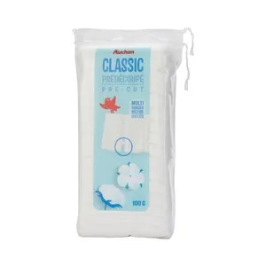 Producto Alcampo Algodón Precoratado Multiusos, Ideal para Desmaquillar Producto Alcampo 100 G.