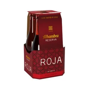 Alhambra Reserva Roja Cerveza Pack de 4 Uds. X 33 Cl. 1320 ML