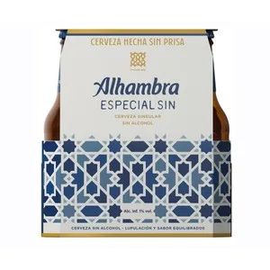 Alhambra sin Lager Singular Cerveza sin Alcohol Pack de 6 Uds X 25 Cl. 1500 ML