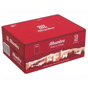 Alhambra Tradicional Cerveza Pack 12 Latas X 33 Cl. 3960 ML