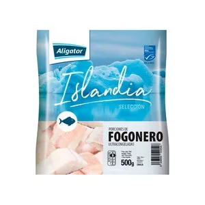 Aligator Islandia Selección Porciones de Fogonero sin Piel Ultracongeladas 500 G (3 / 6 Piezas).