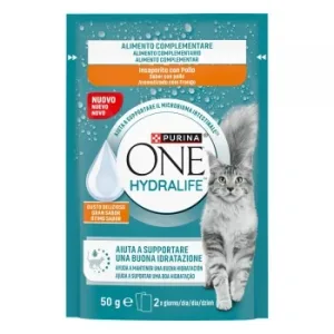 Alimento Complementario Microbioma Intestinal con Pollo para Gato Purina One Hydralife 50 G