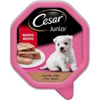 Alimento con Pavo-ternera para Cachorro Cesar, Tarrina 150 G