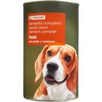 Alimento con Pollo para Perro Eroski, Lata 1,2 Kg