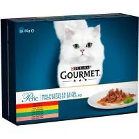 Alimento de Carne para Gato Gourmet Perle, Pack 8x85 G