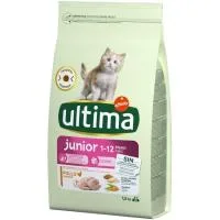 Alimento de Pollo-arroz Gato Junior 1-12 M Ultima, Saco 1,5 Kg