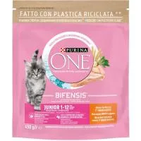 Alimento de Pollo-arroz Gato Junior Purina One, Paquete 450 G