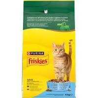 Alimento de Salmón para Gato Adulto Friskies, Saco 4 Kg