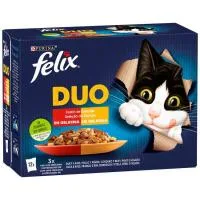 Alimento Duo Festín de Sabores en Gelatina Félix, Pack 12x85 G