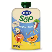 Alimento Infantil con Puré de Frutas Mediterráneo Hero 100 G