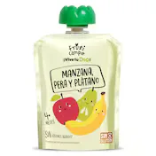 Alimento Infantil con Puré de Manzana, Pera y Plátano Dia Fruticampo 90 G