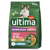 Alimento para Gatos Esterilizados Digestivo con Trucha Ultima Bolsa 1.5 Kg
