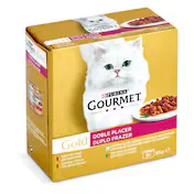 Alimento para Gatos Doble Sabor Gourmet Lata 8 X 85 G