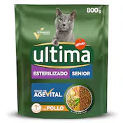 Alimento para Gatos Esterilizados con Buey Ultima Bolsa 800 G