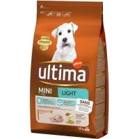 Alimento Light para Perro Mini Ultima, Saco 1,5 Kg