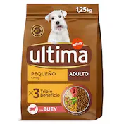 Alimento para Perros Mini Adulto con Buey Ultima Bolsa 1.25 Kg
