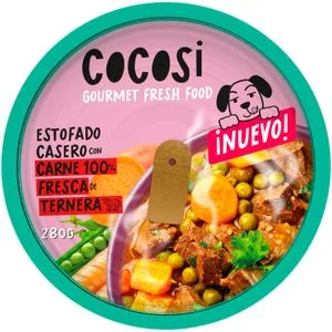 Alimento Perros Guisado Estofado de Ternera 280 Gr