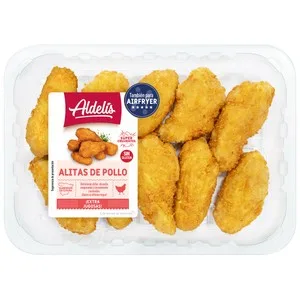 Alitas de Pollo Empanadas Super Crujientes, Ideales para Hacer en Airfryer Aldelís 375 G