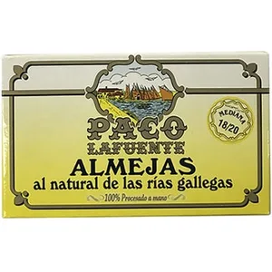 Almejas al Natural de las Rías Gallegas Medianas 18-20 Paco Lafuente