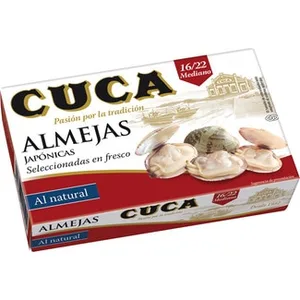 Almejas al Natural Seleccionadas en Fresco 16-22 Piezas Cuca