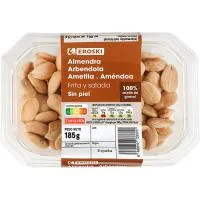 Almendras Repeladas Fritas Eroski, Bolsa 175 G