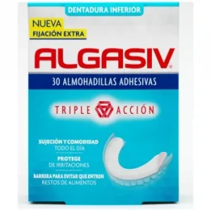 Almohadillas Adhesivas para Dentadura Inferior Algasiv 30 Ud.