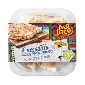 Aloloco Quesadilla de Jamón Cocido y Queso 135g 135 G