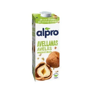 Alpro Bebida de Avellanas 100% Vegetal  Baja en Grasas Saturadas  1 L. 1000 ML
