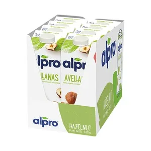 Alpro Bebida de Avellanas, 100% Vegetal y Baja en Grasas Saturadas 8 X 1 L. 8000 ML