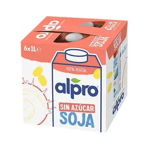 Alpro Bebida Soja 0% Azúcar  Caja 6x1 L. 6000 ML
