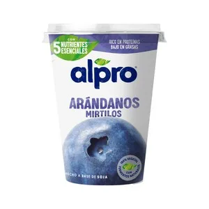 Alpro Especialidad de Soja, con Fermentos Naturales y Arándanos 500 G. 400 G