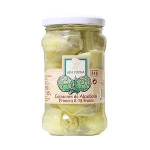Alta Cocina Corazones de Alcachofas Frasco de 210 G. 165 G