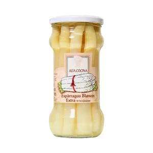 Alta Cocina Espárragos Blancos 9/12 Piezas Frasco de 325 G.