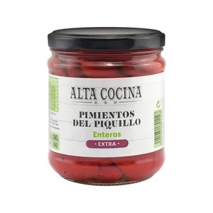Alta Cocina Pimientos del Piquillo Enteros Frasco de 430 G. 350 G