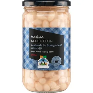Alubia Blanca IGP de la Bañeza-león Riñón Extra Cocida al Natural  el Corte Ingles Selection 400 G