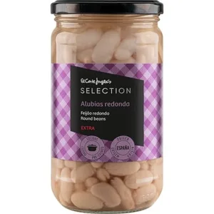 Alubia Blanca Redonda Extra Cocida al Natural  el Corte Ingles Selection 400 G