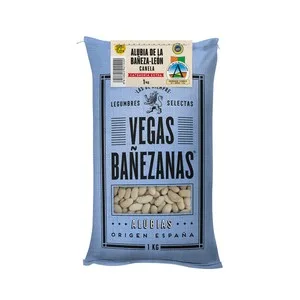 Vegas Bañezanas Alubia Canela en Saco 1 Kg. 1000 G